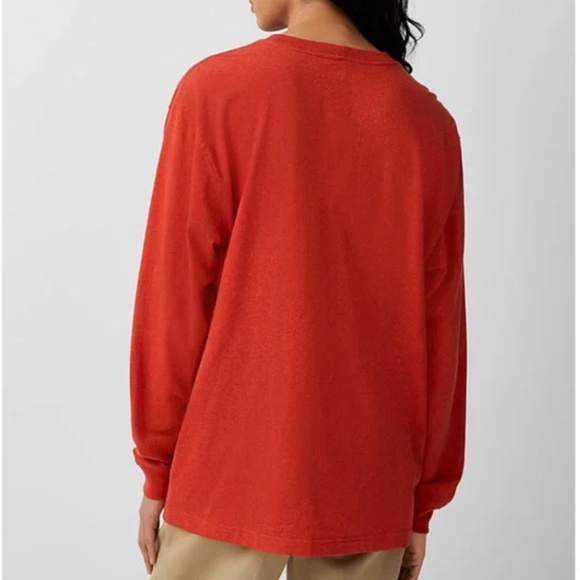 Carhartt oversized burnt orange logo pocket long sleeve shirt NWT - Picture 2 of 7